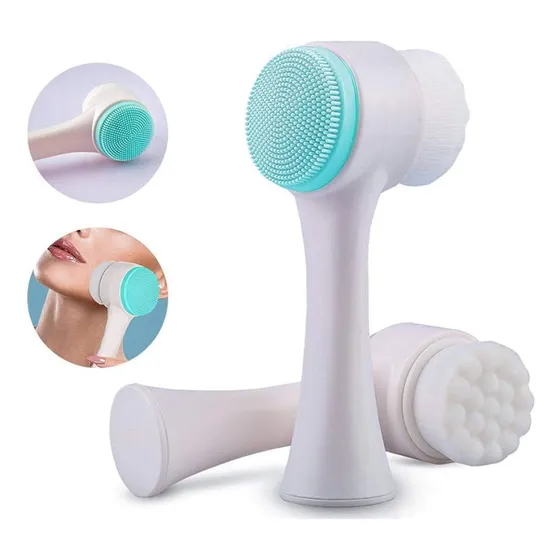 Cepillo Limpiador Facial Manual Exfoliante Masajeador