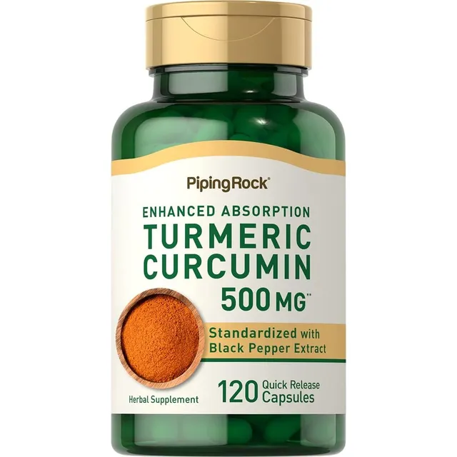Turmeric Cúrcuma 500 Mg + Pimienta Negra 3mg 120caps
