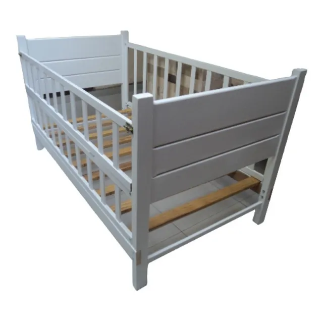 Cama Cuna Corral De Madera De 1 Plaza Y Media