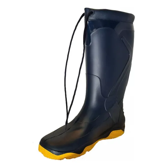 Bota Lluvia Náutica Marine Calfor Pampeana Cordón Y Cuello