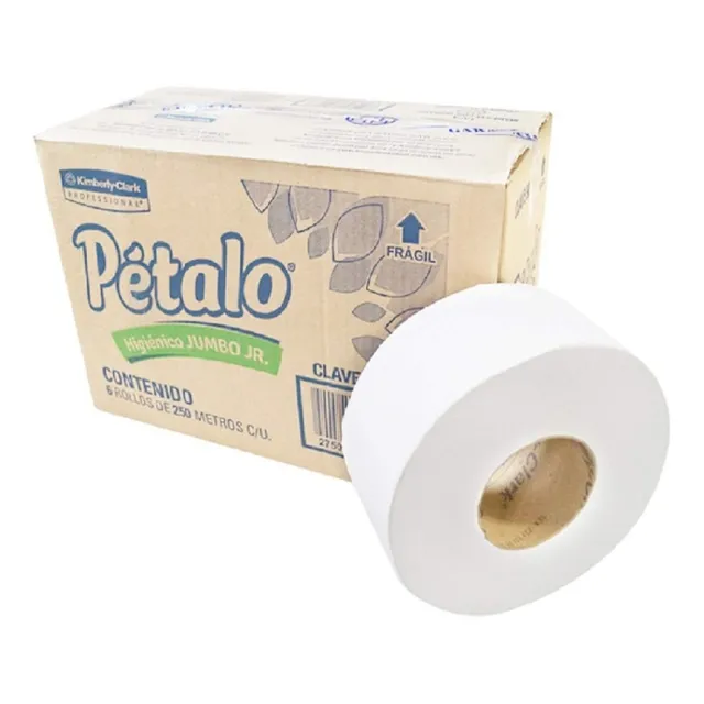 Papel Higiénico Pétalo En Bobina 6 Rollos C/250 Mts (90553)