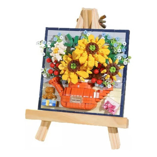 Juego De Bloques De Construcción De Ramo De Flores Juego De Bloques De Construcción De Ramo De Flores