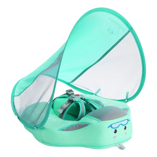 Non-inflatable Baby Float With Green Canopy For Swimming Non-inflatable Baby Float With Green Canopy For Swimming