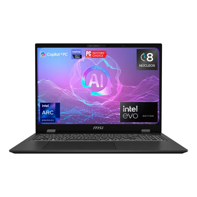 Laptop Msi Prestige 16 Ai+ U7 32gb 1tb Intel Arc Color Negro