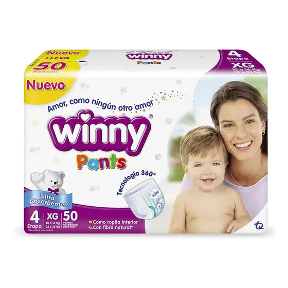 Pañal Winny Pants Etapa 4 50 Unidades