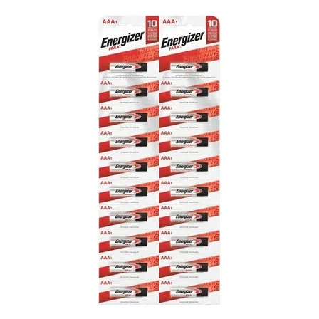 Energizer max E92 AAA cilíndrica pack x 20 unidades