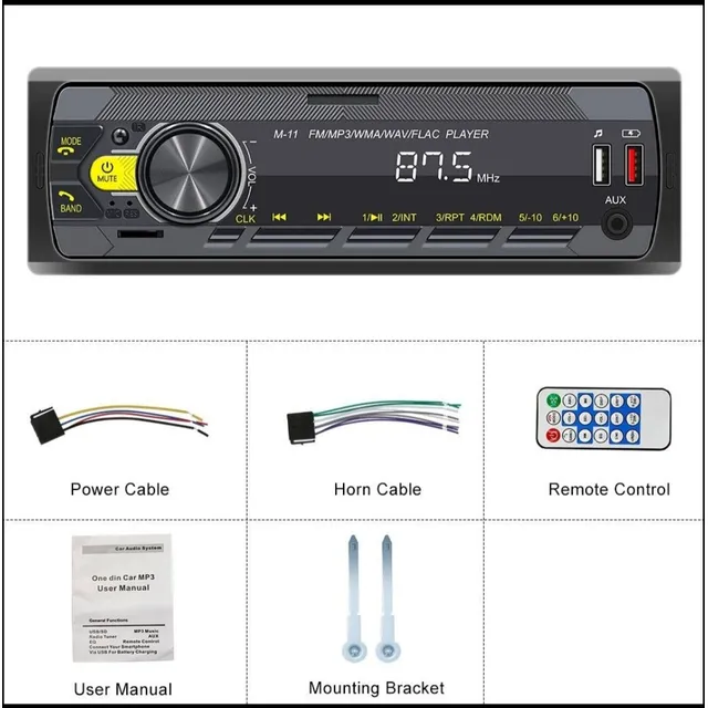 Reproductor Carro Bluetooh Mp3 Usb Sd Radio