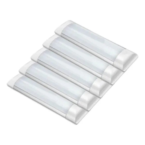 Kit5 Luminária Led K8 9w Linear Tubular 30cm Sobrepor Bivolt