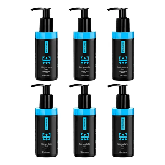 Kit 06 Balm Para Barba Goot Embaixador 120ml Atacado