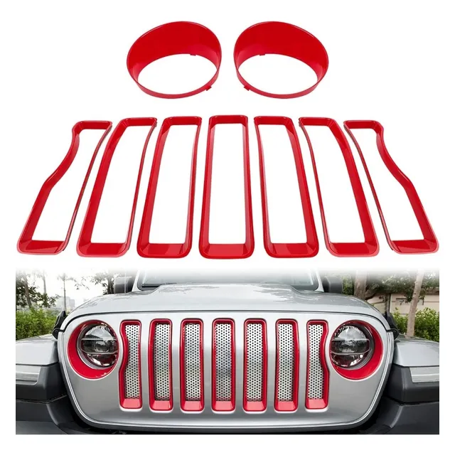 Insertos De Parrilla Para Jeep Wrangler Jl Sport 2018-2024