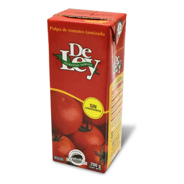 Pulpa De Tomate Tamizada De Ley 200 Grs
