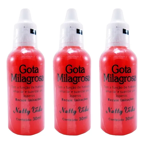 Gota Milagrosa Pés Combate Rachadura E Ressecamento Kit 3