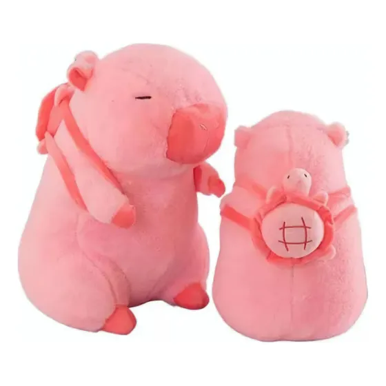 Capibara De Peluche Grande Realista Juguete Envió Rosa