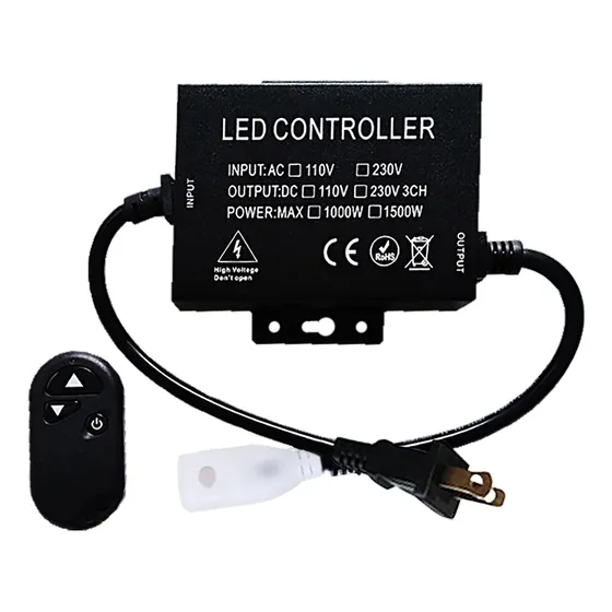 Atenuador Inalambrico Rf Para Manguera Led Cob 500w Con Control Remoto Wac-204 Winled