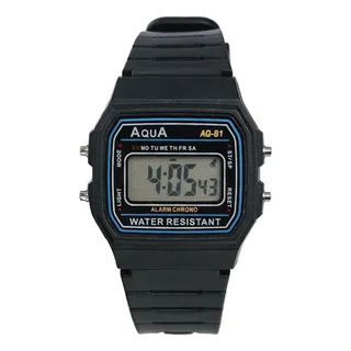 RelĂłgio Retro Digital De Pulso Marca Aqua Aq 81 Barato RelĂłgio Retro Digital De Pulso Marca Aqua Aq 81 Barato