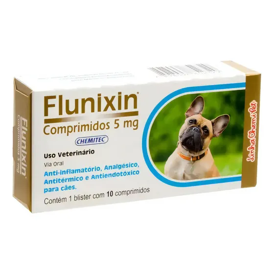Flunixin 5mg C/ 10 Comprimidos - Chemitec