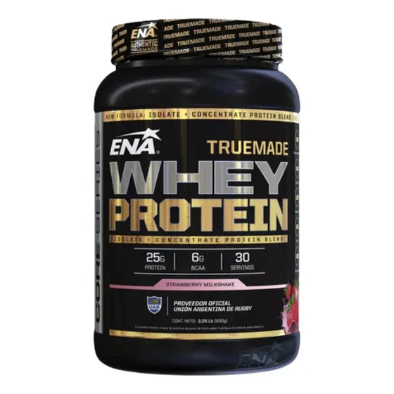 Ena True Made Whey Protein Sabor Frutilla X 930g