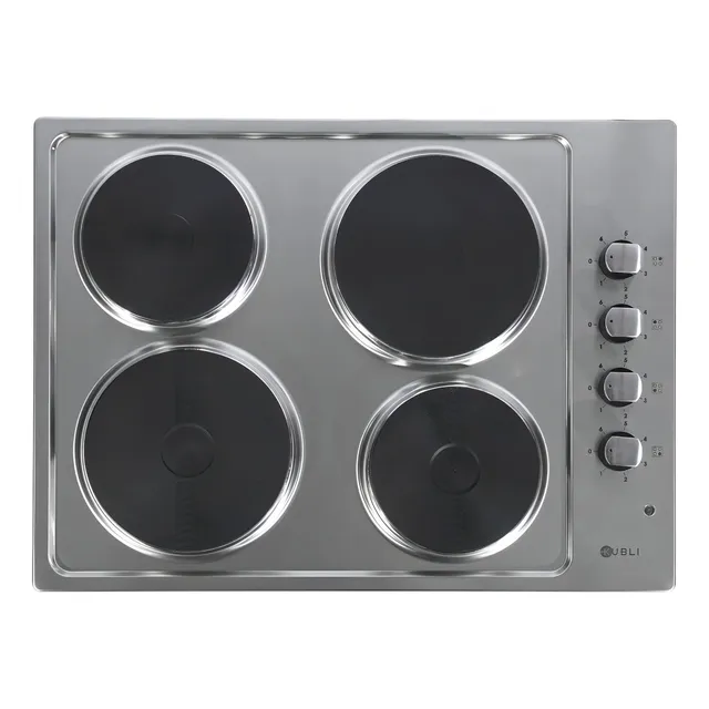 Encimera con alimentación eléctrica - Kubli Neu 4P 50 220V color acero - 4 hornallas
