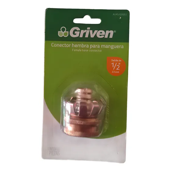 Conector Hembra 1/2  Griven Metal 1 Unidad (envío Gratis)
