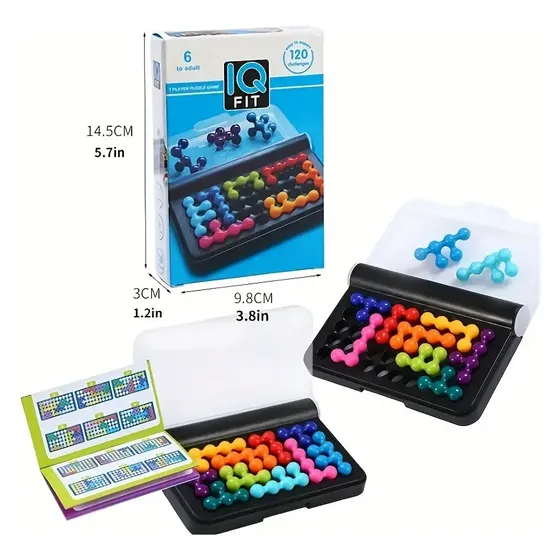 Juego De Mesa Iq Puzzler 120 Niveles. 2d Y 3d Cualquier Edad