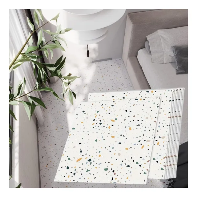 Vinilo Pisos Mármol Autoadhesivos Impermeables Azulejos 10 U