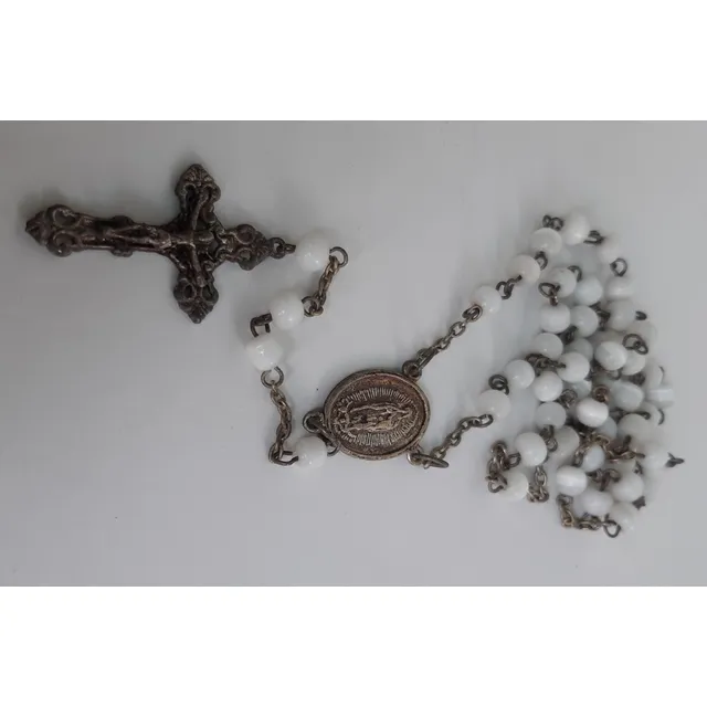 Rosario Vidrio Opalino Blanco 