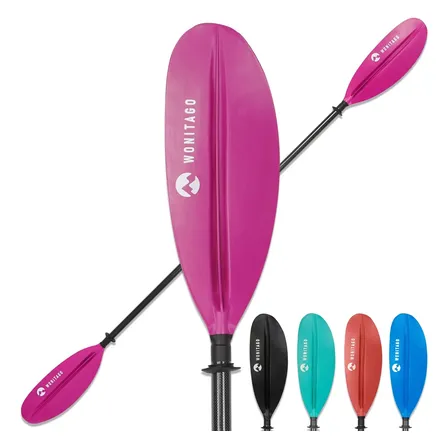 Remo De Kayak Ajustable Eje De Carbono, 220 Cm 94 Pulga...