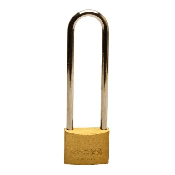 Candado De Arco Cuello Largo 50mm De Laton Con 2 Llaves Cisa