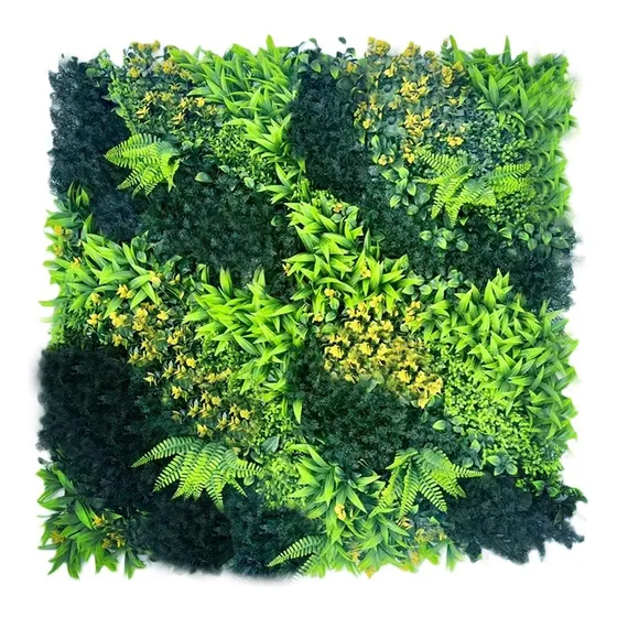 Jardin Vertical Artificial Exterior Muro Verde Premium 1x1m