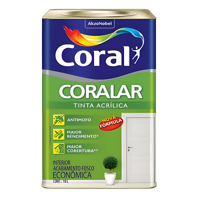 Tinta Coralar Acrílica Anti Mofo Coral Escolha Sua Cor!! Tinta Coralar Acrílica Anti Mofo Coral Escolha Sua Cor!!