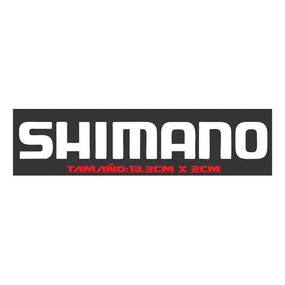 Calcomania-pegatina-stiker Ciclismo Pesca Shimano Páq X 2