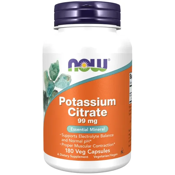 Now Foods Citrato De Potasio Potassium 99 Mg 180 Vegcaps | Cuotas sin interés