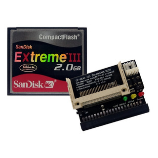 Kit Adaptador Ide Fêmea + Cf Cartão Compact Flash 2gb Ultra2 Kit Adaptador Ide Fêmea + Cf Cartão Compact Flash 2gb Ultra2