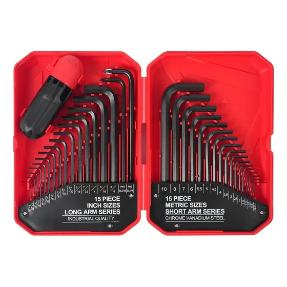 Llaves Allen Jgo 35 Pcs Mm Y Std Profesionales Largas
