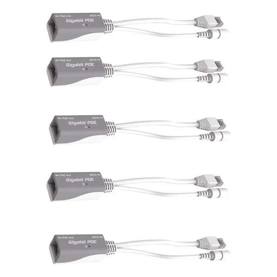 Inyector Poe Pasivo Para Equipos Mikrotk Gigabit 5pza Rbgpoe