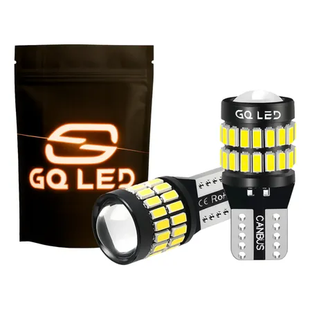 Par Lâmpadas Led T10 Projetor 37 Smd Extra Forte 6.000k 8w T10 Branco Puro