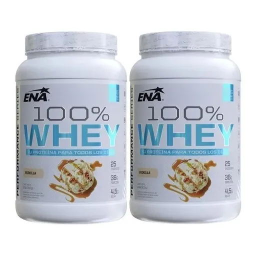 2 100% Whey Protein Ena 4lb Proteina Instantanea Concentrada