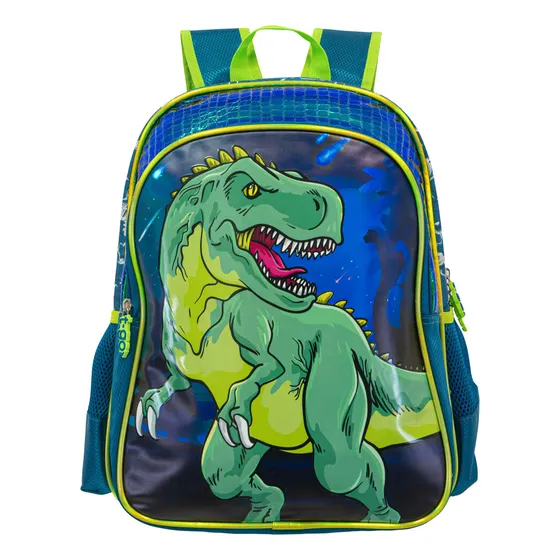 Mochila T-go Escolar 16 Pulgadas Para Nene Niños Infantil Color Azul Diseño de la tela Estampado