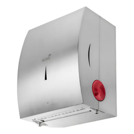 Dispenser Inox Autocorte Noble  Papel Toalha Bobina