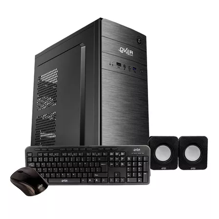 Gabinete Pc Kit Overtech Ov-k190 Negro Con Fuente Ok-6500 Pc