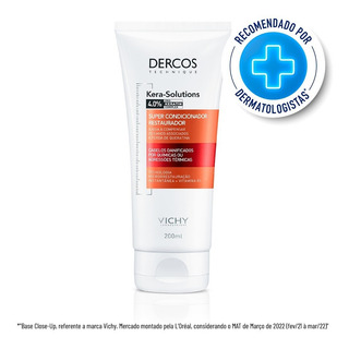 Super Condicionador Dercos Kera Solutions Restaurador Com Pro Keratin Complex 200ml Vichy Super Condicionador Dercos Kera Solutions Restaurador Com Pro Keratin Complex 200ml Vichy
