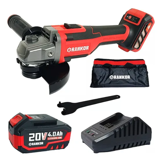 Esmeril Angular De 5  20v Con 3 Velocidades Rankor Brushless