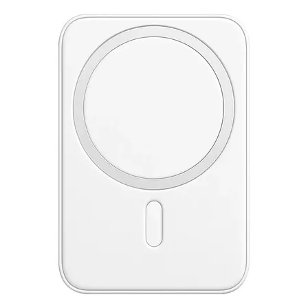 Carregador Portátil Power Bank Turbo 5000mah Indução Branco