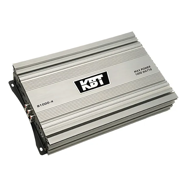 Amplificador para carro/camioneta KBT Electronics Soldier S1000-4 clase AB con 4 canales y 1kW plateado