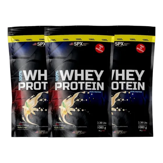 3 Proteina Whey Protein 100% (1080 Gr C/u) Spx