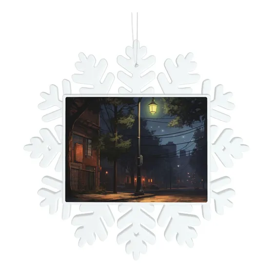 Colgante Decorativo Arbol Navidad Calle Silenciosa: Forma