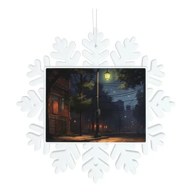 Colgante Decorativo Arbol Navidad Calle Silenciosa: Forma
