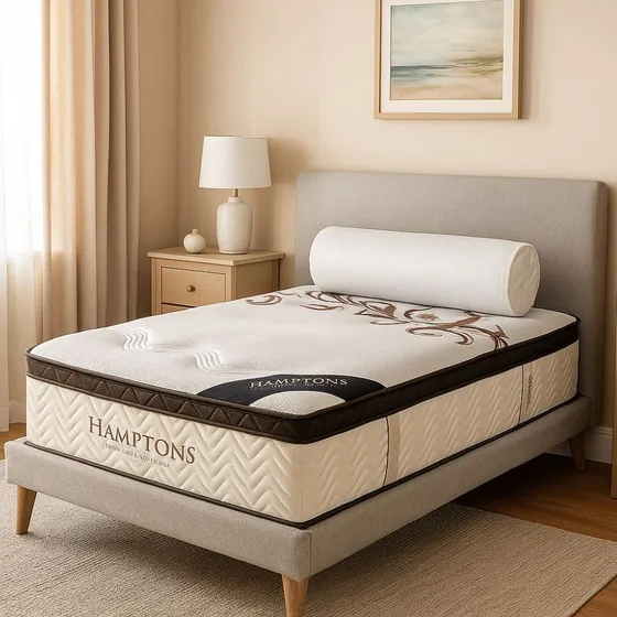 Colchon 1 Plaza Hamptons Hybrid Resortes + Memory Foam Lcm