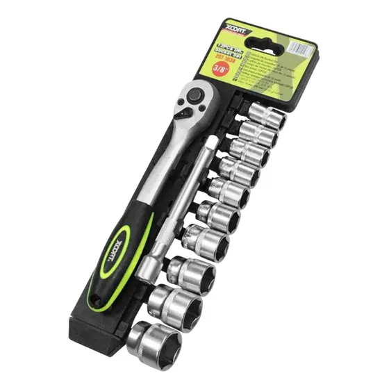 Set (kit) De Dados Y Ratchet (rache) 3/8  (12 Piezas)