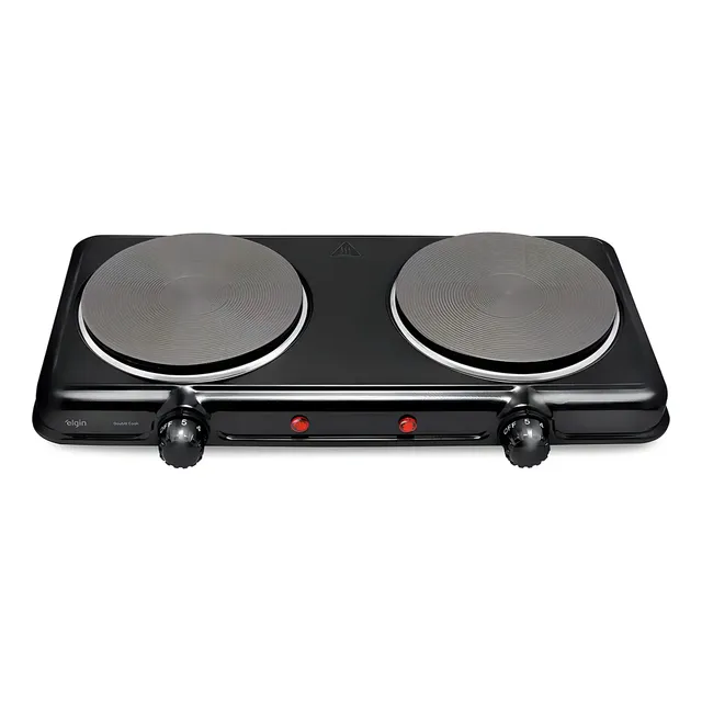 Fogão Cooktop Elétrico Elgin 2 Bocas Preto 127V